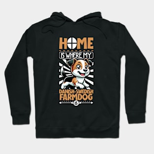 Home is with my Danish–Swedish Farmdog Hoodie